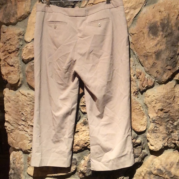 Tan khaki Daisy Fuentes sz 8 Capri pants - Picture 4 of 8